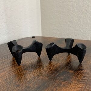 Black Modern Candle Holders